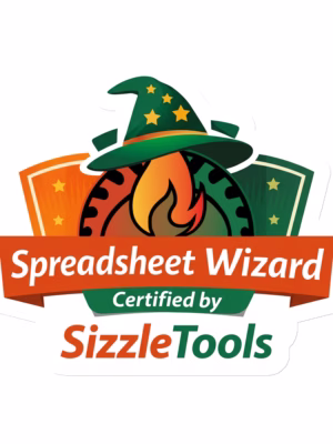 SizzleTools Die-Cut Spreadsheet Wizard Magnet